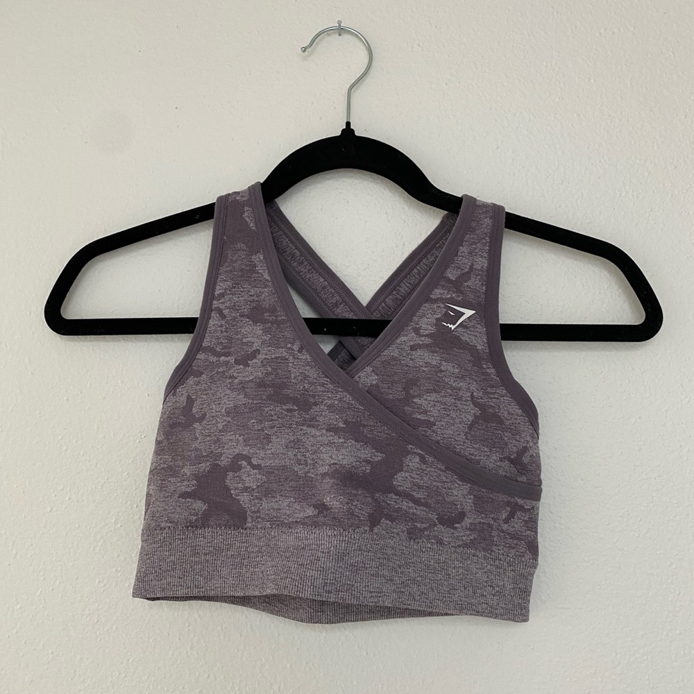 Gymshark camo sports bra